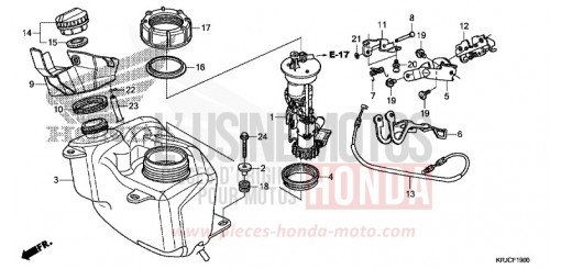 RESERVOIR A CARBURANT FES125AC de 2012